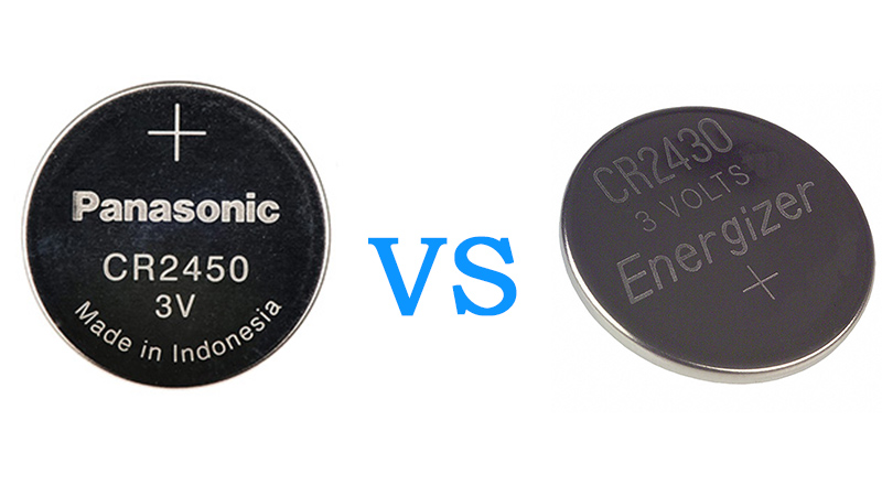 CR2450 vs CR2430 Battery